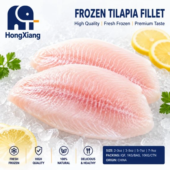Premium gefrorenes Tilapiafilet